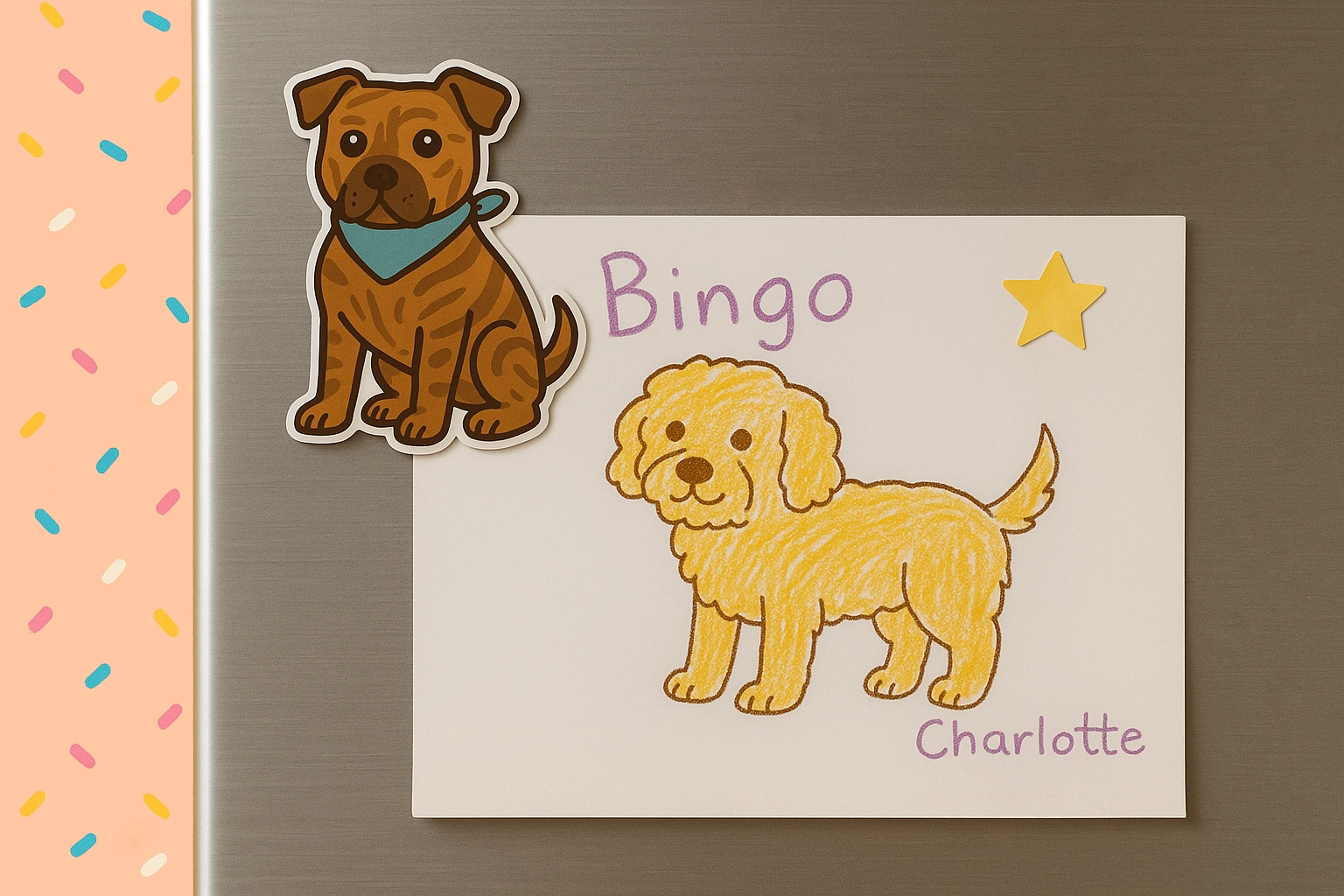 Die-cut fridge magnets