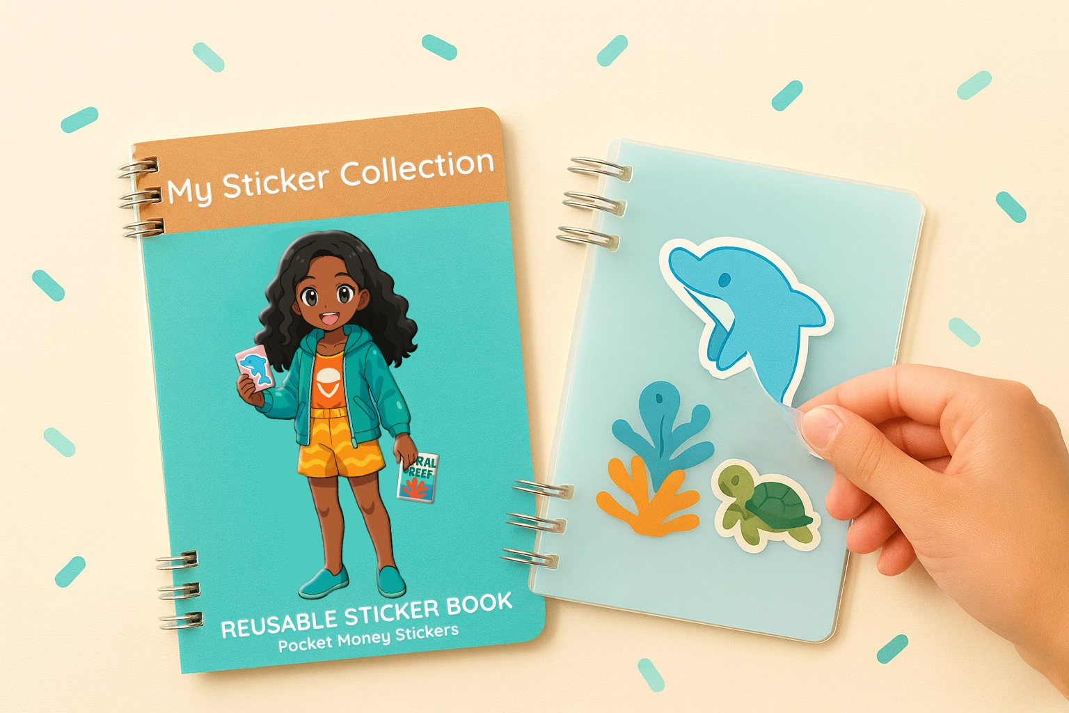 Reusable sticker album
